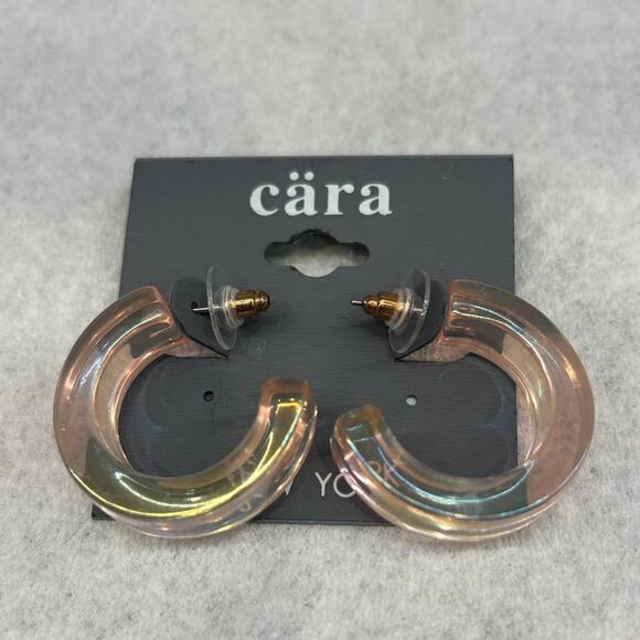 Cara Cara Iridescent Hoop Earrings - Picture 2 of 4